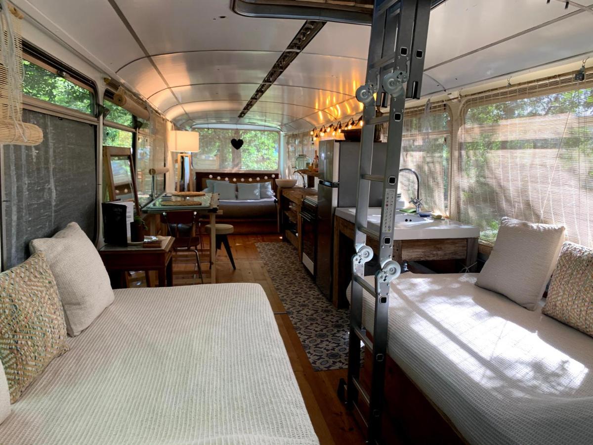 Magic Roof Top Bus With Big Bath In The Tree Forest! Mimizan Esterno foto